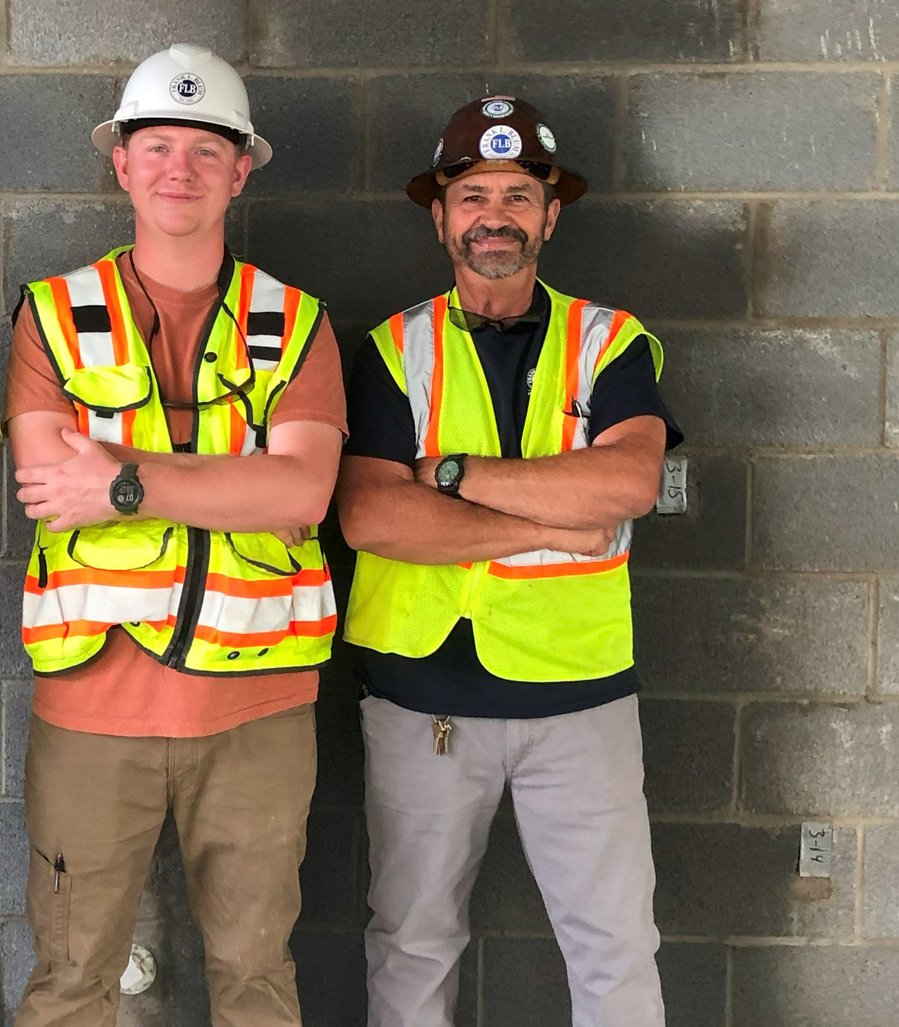 Blum intern and his mentor posing for the camera