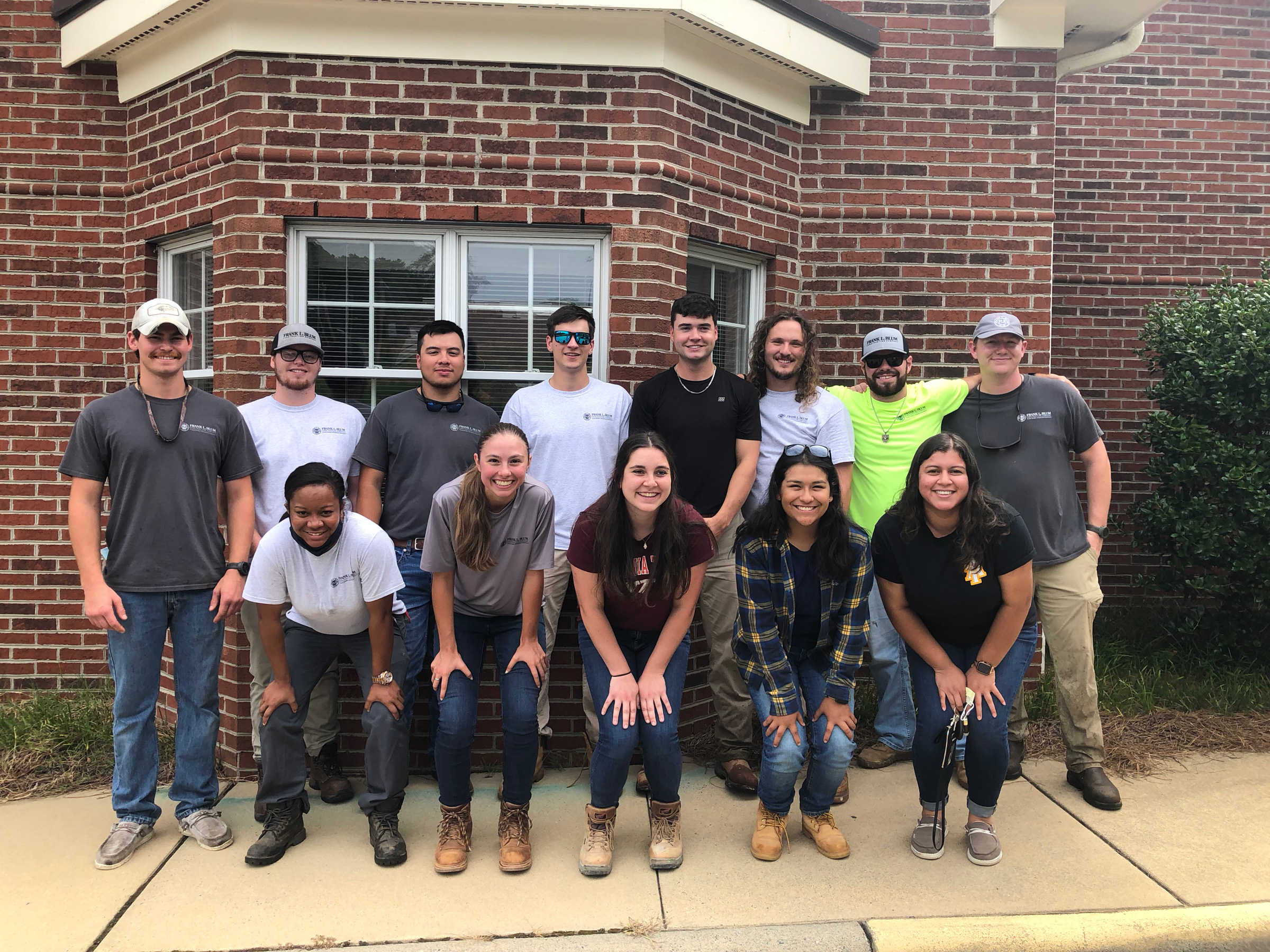 Blum Construction interns smiling for the camera