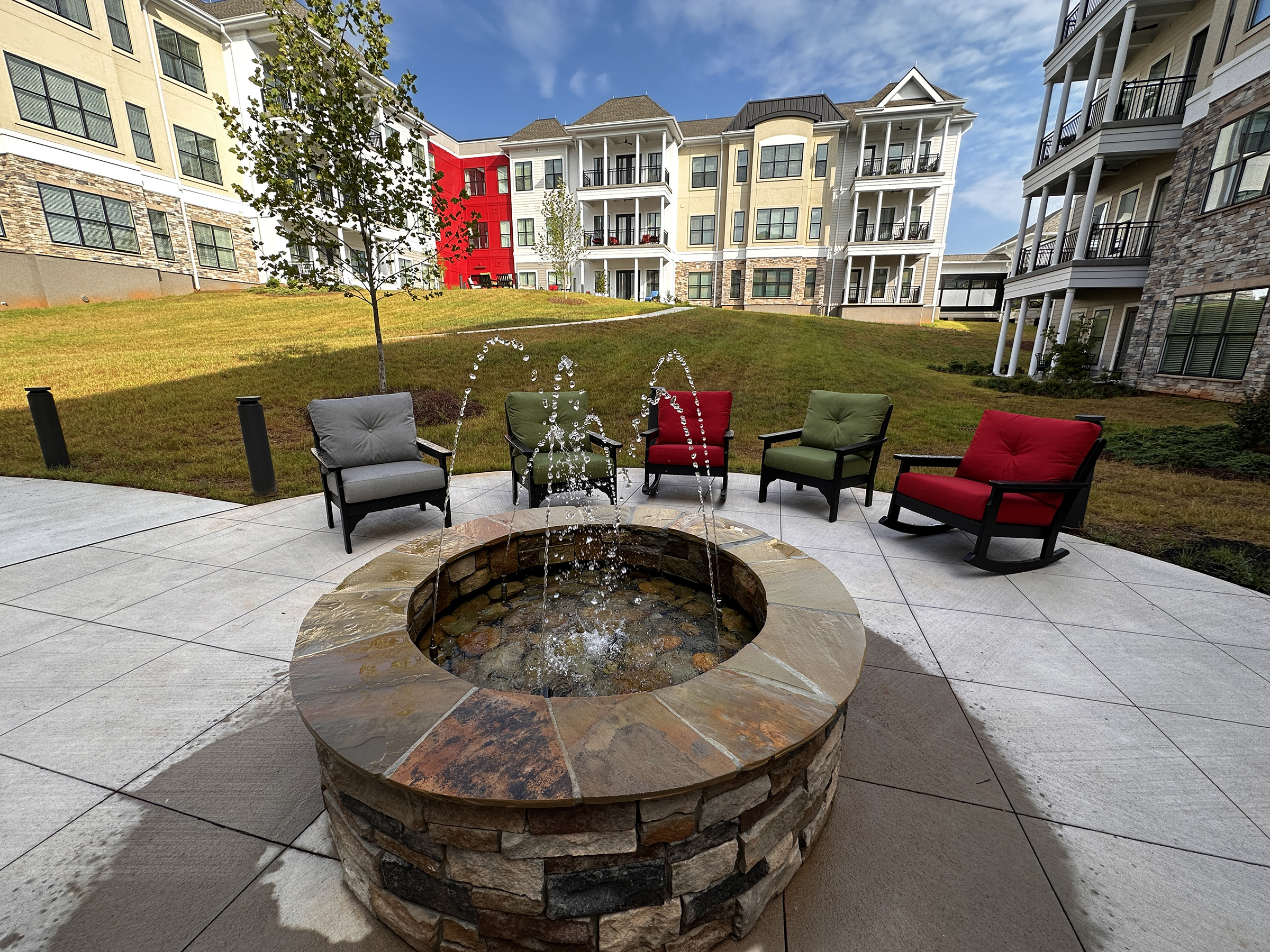 Aldersgate Square Senior Community Outdoor Seating